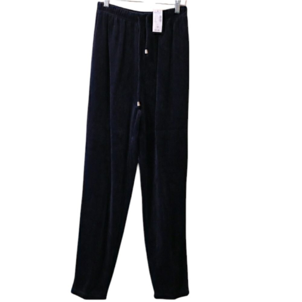 Dress Barn Black Velour Pants Vintage Y2K NWT Medium